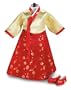 Korean Hanbok & Shoes ~ fits 18" American Girl Dolls, Birthday Gift