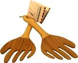 Island Bamboo SH9 9-Inch Salad and Pasta Hands