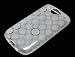 NowKin Handy Tasche Case Hülle Silikon Gel / TPU Schutzhülle für HTC G5 Nexus one in klar weiß / Clear White, Circles / Kreise Muster
