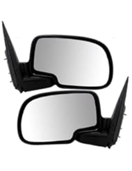 Automotive Parts and Accessories: New Pair Set Textured Manual Side View Mirror Assembly Pickup Truck SUV - AUTOANDART