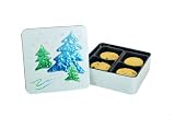 Churchill's Confectionery Fruit & Lemon Biscuits in Christmas Tree Tin, Large, 250 g