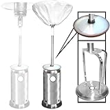 IMAGE OF Outdoor Stainless Steel Patio Heater w/ Wheel, Regulator and Cover
