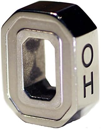 The OH-IO Block O Charm Buckeye Bead/Pendant Ohio State University