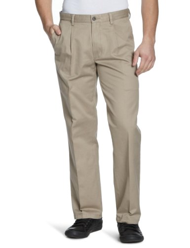 Dockers Herren Hose 46198 / Dockers D2 Pleated All The Time Khaki, Gr. 38/36, Beige (Briti Preisvergleich