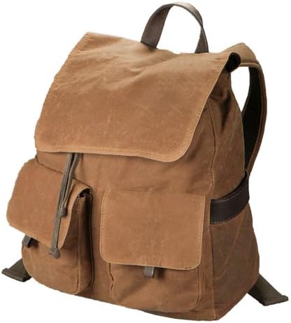 Carolina Sewn - Waxed Cotton Canvas Rucksack - C217 - One Size - Camel