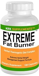 Extreme Fat Burner 180 Capsules Weight Loss Diet Pills KRK SUPPLEMENTS