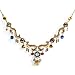 Ayala Bar Necklace - The Classic Collection - in Gold, Burgundy, and Lapis #3717 ANK ONK