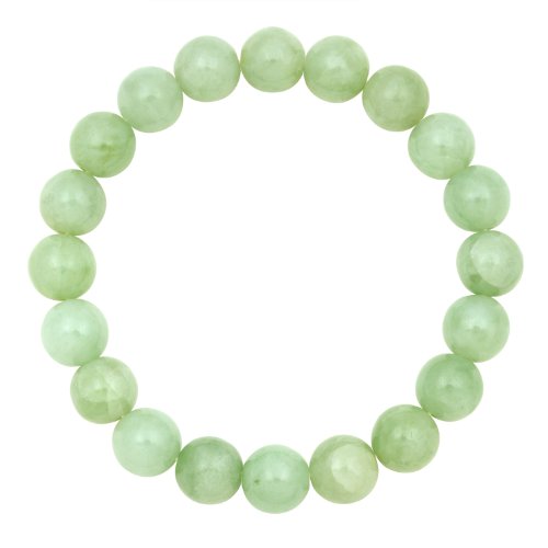 Click To 10mm Round Jade Stretch Bracelet Details... 10mm Round Jade Stretch Bracelet