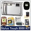 Olympus Stylus Tough 8000 12MP 2.7 LCD Digital Camera (Silver) Sensible Mega Bundle