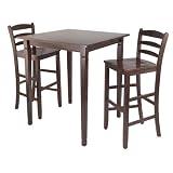 Winsome 3pc Kingsgate High/Pub Diing Table with Ladder Back High Chair