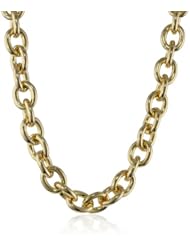 1AR by UnoAerre 18k Gold-Plated Classic Link Necklace, 20"