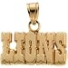14K Yellow Gold Detroit Lions Pendant This Item Is Approximately 2.1 grams