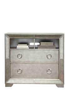 Amazon.com - Ava Farrah Mirrored Bedroom Furniture (Media ...