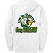 MENS FULL-ZIP HOODY : SPORTS GREY - X-LARGE - Kiss My Shamrock Im Irish - Funny Leprechaun St Patricks Day