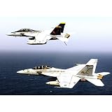 F/A-18F Super Hornets (2 Above Water) Art Poster Print - 11x17