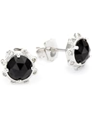 Alberian & Aulde "Morning Star" Black Spinel Octet Stud Earrings