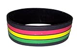 Cosmic Rasta Wristband Goth Emo Punk Black Multicoloured Freedom