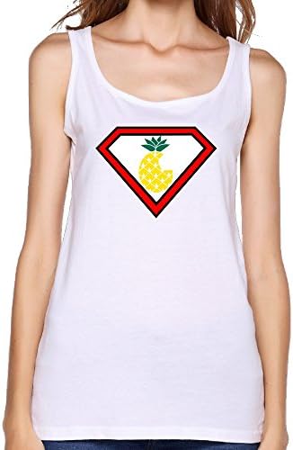 Super Hawaii Mahalo Pineapple Womens Cotton Tank Top Shirt