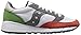 Saucony Originals Men's Jazz 91 Classic Retro Sneaker, White/Red/Grey, 7.5 M US