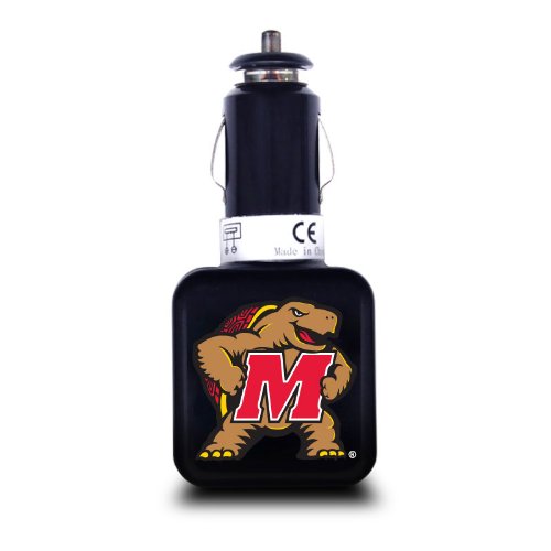 NCAA Maryland Terps Dual USB Car Charger  USB 