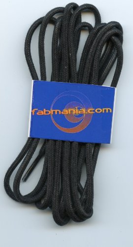 Waxed cotton bootlaces 3mm diameter (210cm length)