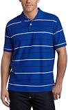 Nautica Mens Short Sleeve Striped Polo