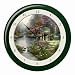 Garden of Prayer Soothing Sounds Clock by Thomas Kinkade - Green (13