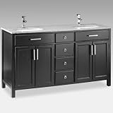 41 XvvODhdL. SL160  Stein World Double Vanity with Sink   Coffee   STI398
