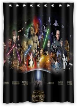 Daniellestore The Star-Wars Story Window Treatment Thermal Insulated Solid Grommet Blackout Curtains/Drapes for Bedroom (1 Panel,52x72 inches)