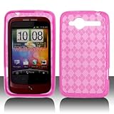 Premium - HTC 6225/Wildfire (CDMA) Crystal Skin Hot Pink - Jelly - Silicone ....