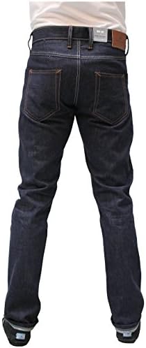 Emporio Seven Men's Selvedge Premium Denim Jeans Slim Fit Vegas 28W X Long Raw