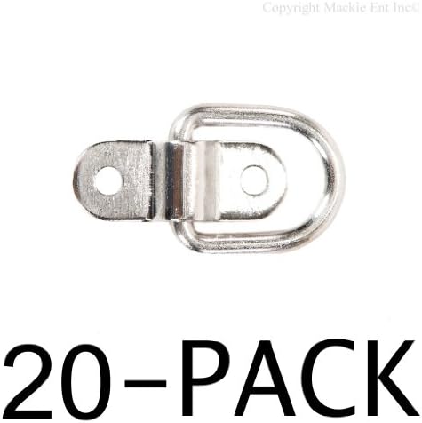 Stainless Steel D-ring Tiedowns 3,500 lb. Cap. Tie Down Anchors - 20 Pack
