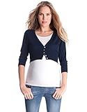 Seraphine セラフィン マタニティトップ Skye クロップドマタニティカーディガン UKサイズ16 ネイビー