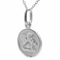 Sterling Silver Religious Angel Necklace