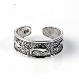 STERLING SILVER TOE RING - 5mm Dolphins
