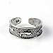 STERLING SILVER TOE RING - 5mm Dolphins