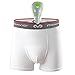 McDavid Boys' Boxer Brief Shorts with FlexCup Athletic Protection, Moisture Wicking & Cooling, White, PeeWee Regular
