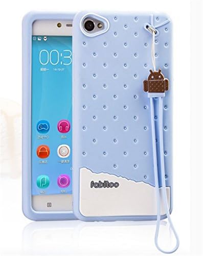 Fabitoo® Lenovo Sisley S90 Case, 3d Cute Cartoon Silicone Back Cases Covers for Lenovo Sisley S90 (Bule)