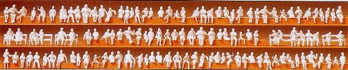 Unpainted People Sitting (120) (Kit) N Preiser Models-image