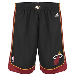NBA Men's Miami Heat Swingman Short (Black, Large)