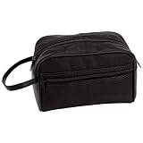 EmbassyTM Solid Genuine Leather Personal Travel Bag