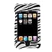 Zebra Skin Black and White Stripes Snap-On Hard Crystal Cover Case for Apple Ipod Touch Itouch 8Gb 16GB 32Gb 2G 2nd Generation