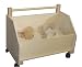 Wooden Toy Chest on Wheels