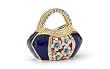 Blue Swarovski Crystal with Crystal Enamel Purse Card Holder