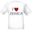 I LOVE JESSICA - Name-series - White T-shirt
