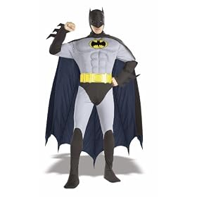 Deluxe Adult Muscle Chest Batman Costume - Official Superhero Costumes