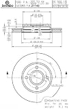 Brembo 27149 Front Disc Brake Rotor