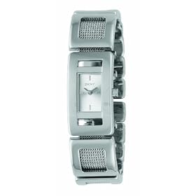 DKNY Ladies Stainless Steel/Mesh Bracelet Watch With Silver Dial