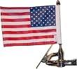 License Plate Bar Mount Flagpole - 6x9 US Flag
