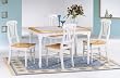 Natural 48" Dining Table Set By Coaster Furniture